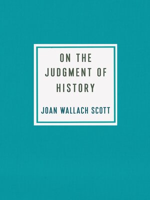 cover image of On the Judgment of History